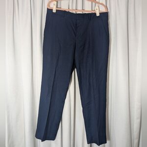 Perry Ellis Classic Navy Dress Pants - 34W/26.5L